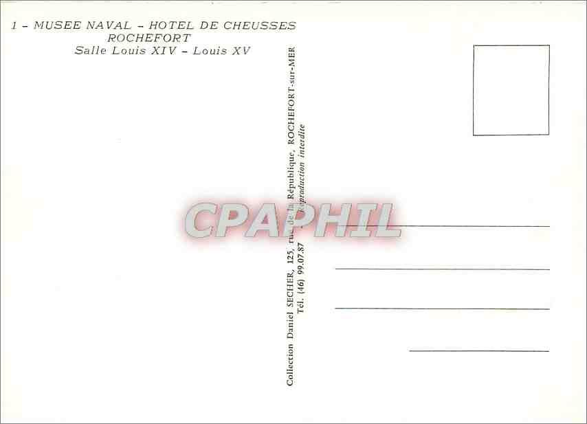 Musée Naval - Hôtel de Cheusses - Salle Louis XIV - Louis XV — Verso