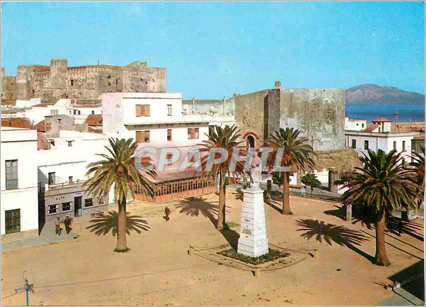CPM Tarifa Momument a Guzzian el Bueno et Chateau 