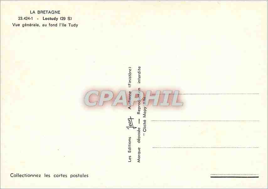 CPM Loctudy Vue generale au fond l'ile Tudy  — Rückseite