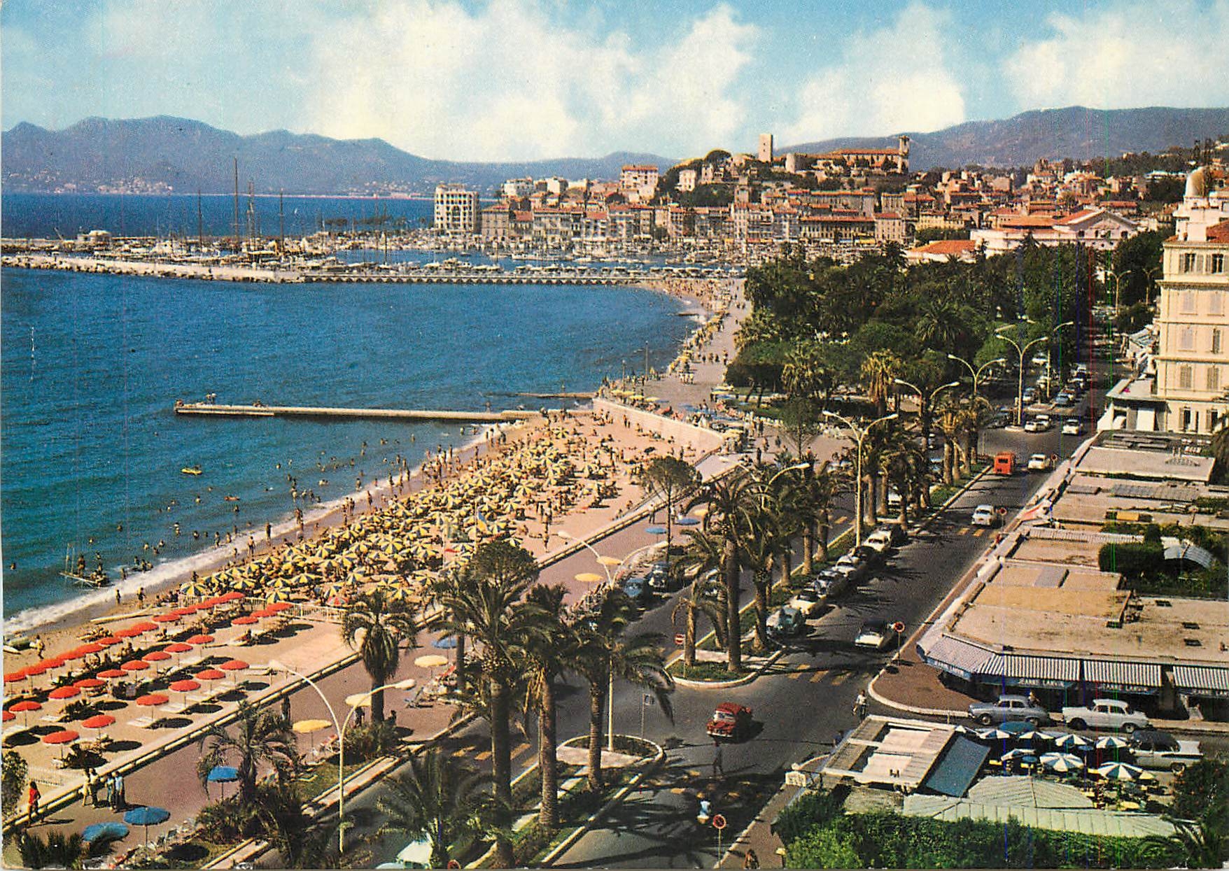CPM Cannes AM La Croisette et le Suquet 