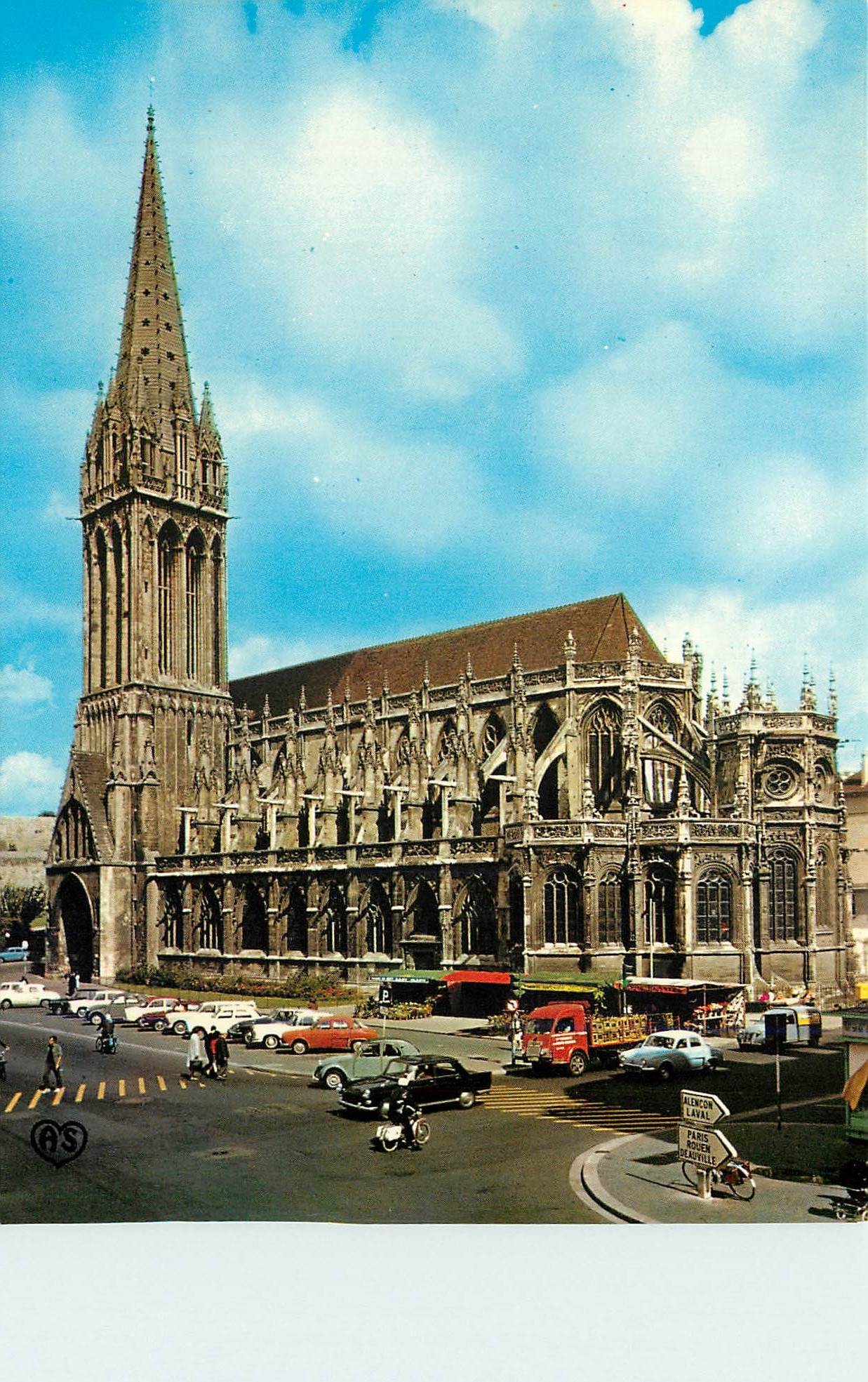 CPM Caen Calvados Eglise Saint Pierre 