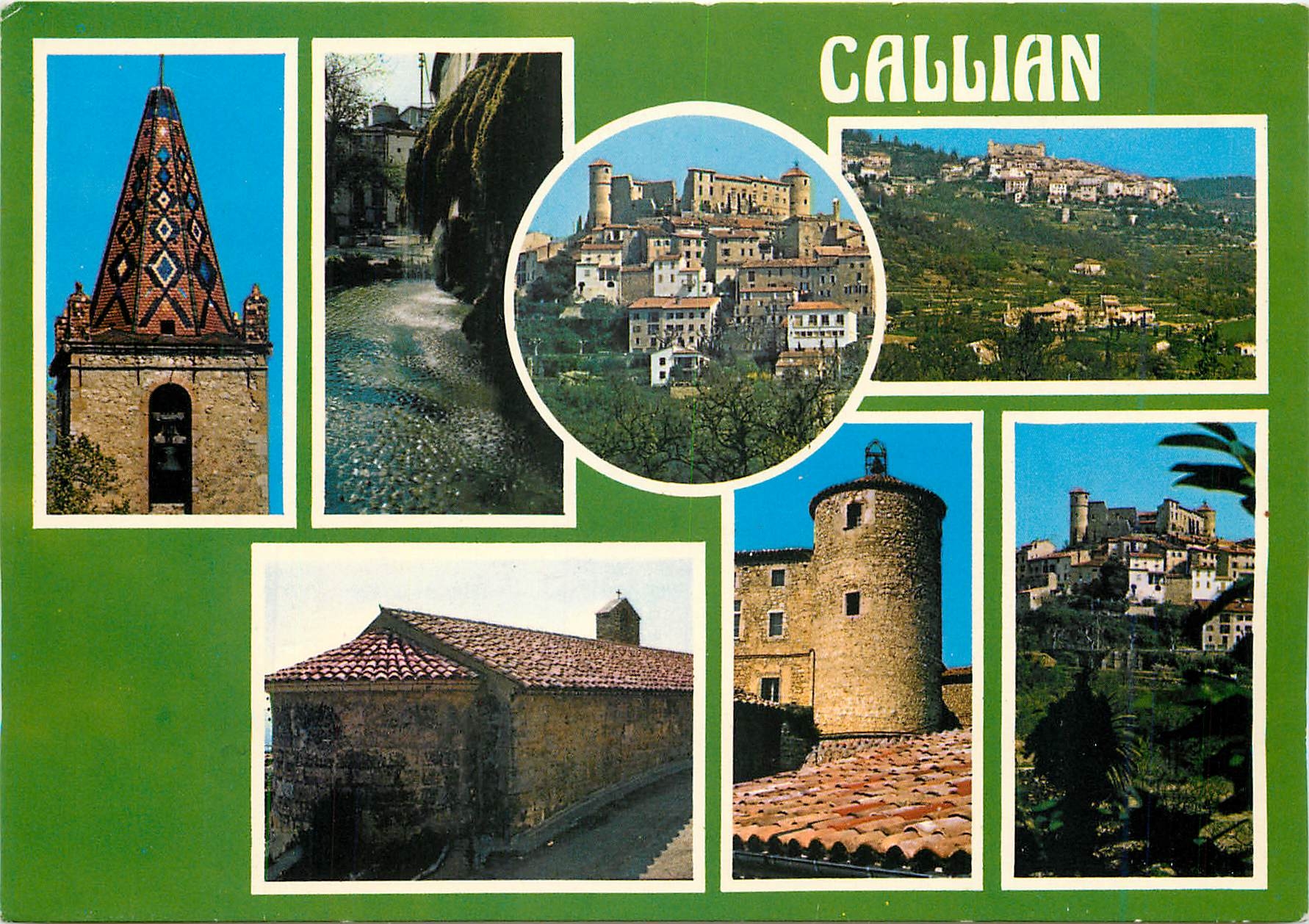 CPM Callian Var Tres vieux village d'origine Celto Ligienne 