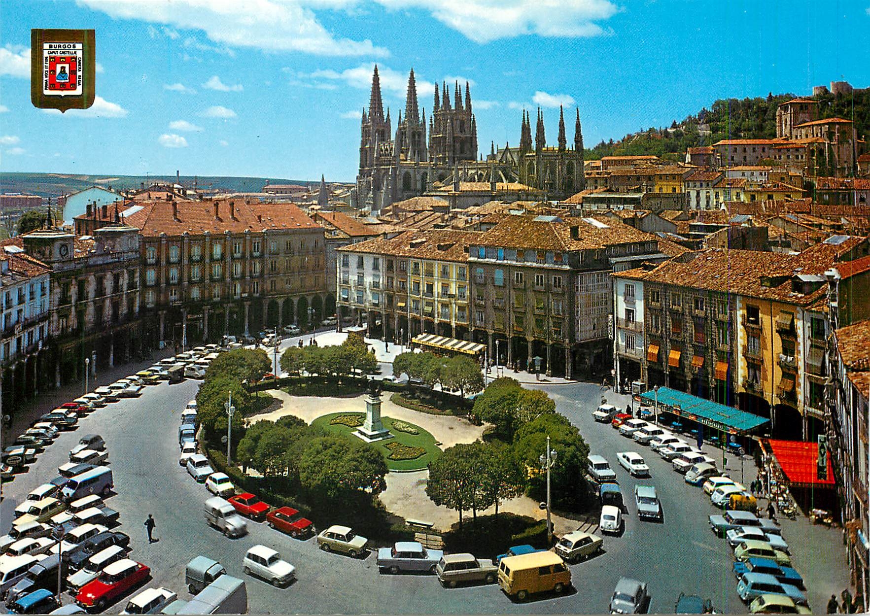 CPM Burgos Place Majeure et Cathedrale 