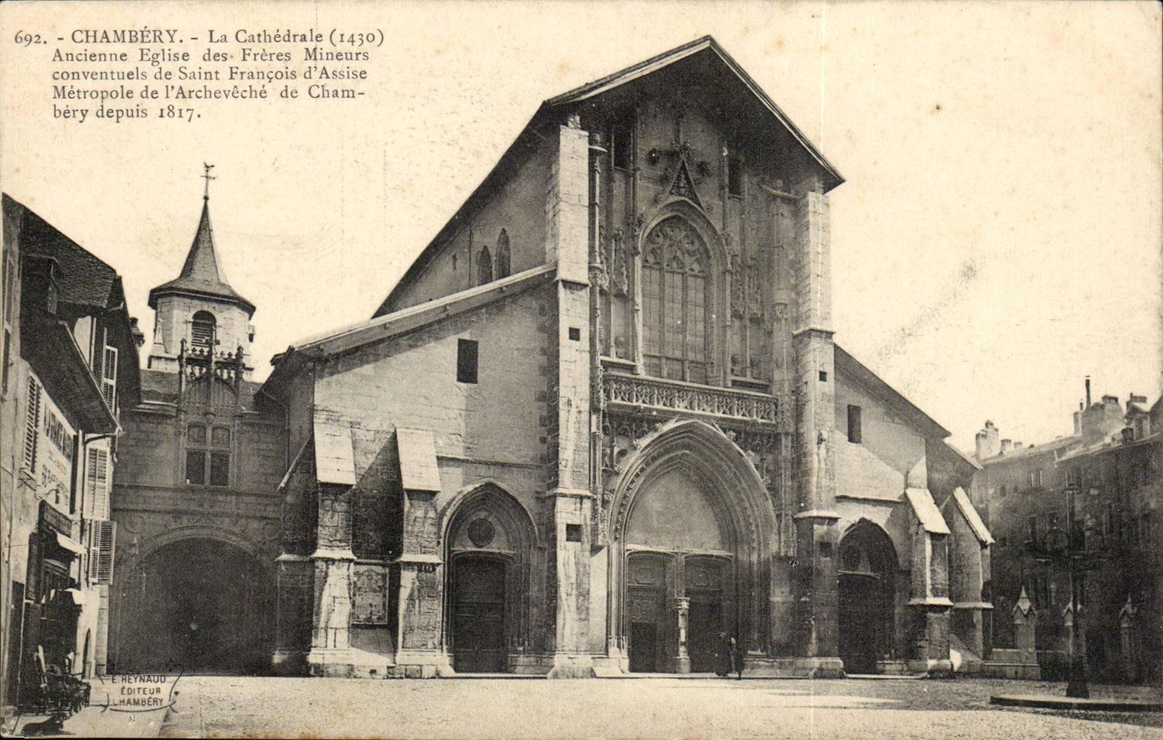 Chambery CPA Ancienne eglise des freres Mineurs conventuels de Saint Francois d' assise