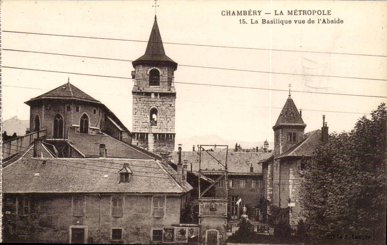 Chambery CPA La metropole La basilique vue de l'abside
