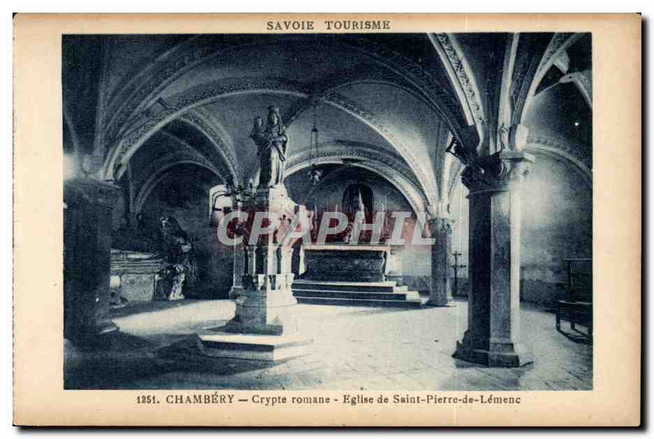Chambéry — Crypte romane — Église de Saint-Pierre-de-Lémenc — Savoie Tourisme