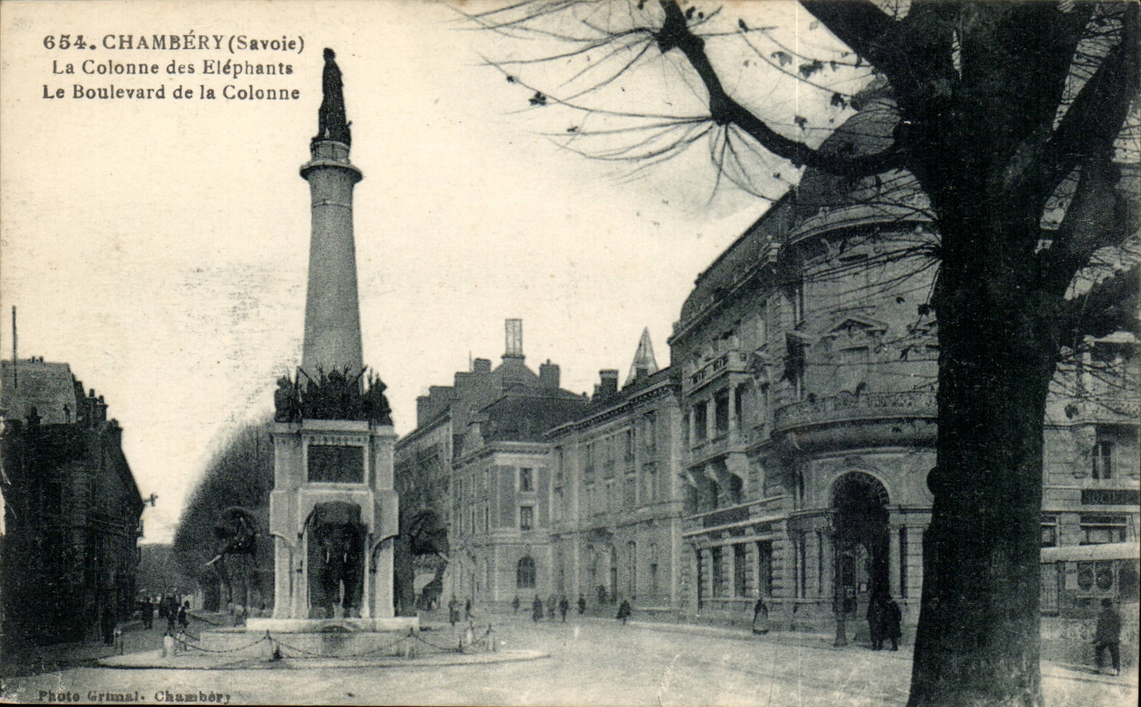 Chambery CPA La colonne des elephants la boulevard de la colonne