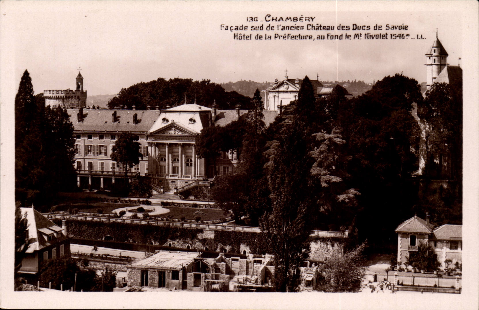 Chambery CPA Facade de l'ancien chateau des ducs de SAvoie Hotel de la prefecture Nivolet