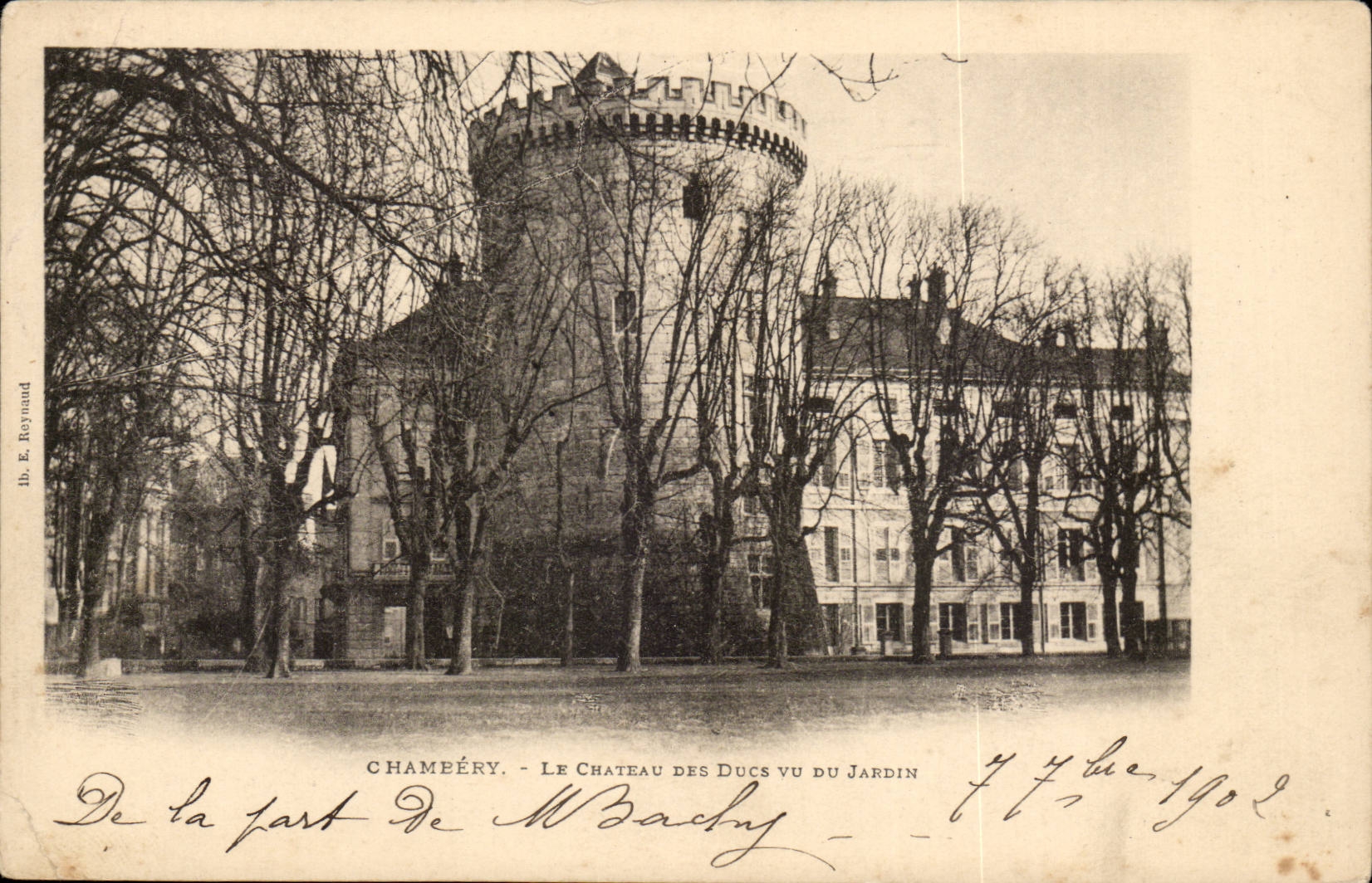 Chambery CPA Le chateau des ducs vu du jardin