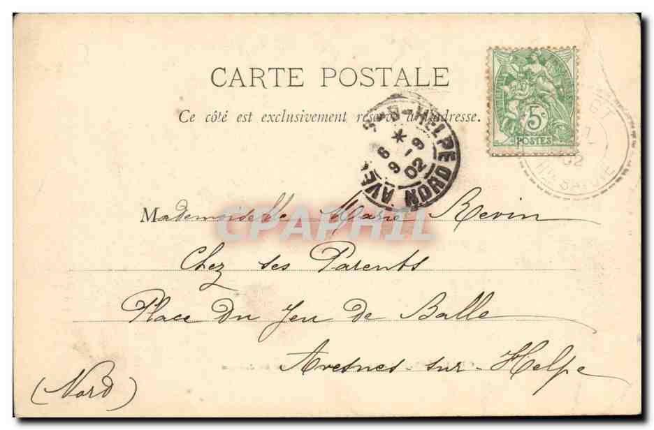 Chambery CPA Le chateau des ducs vu du jardin — Rückseite
