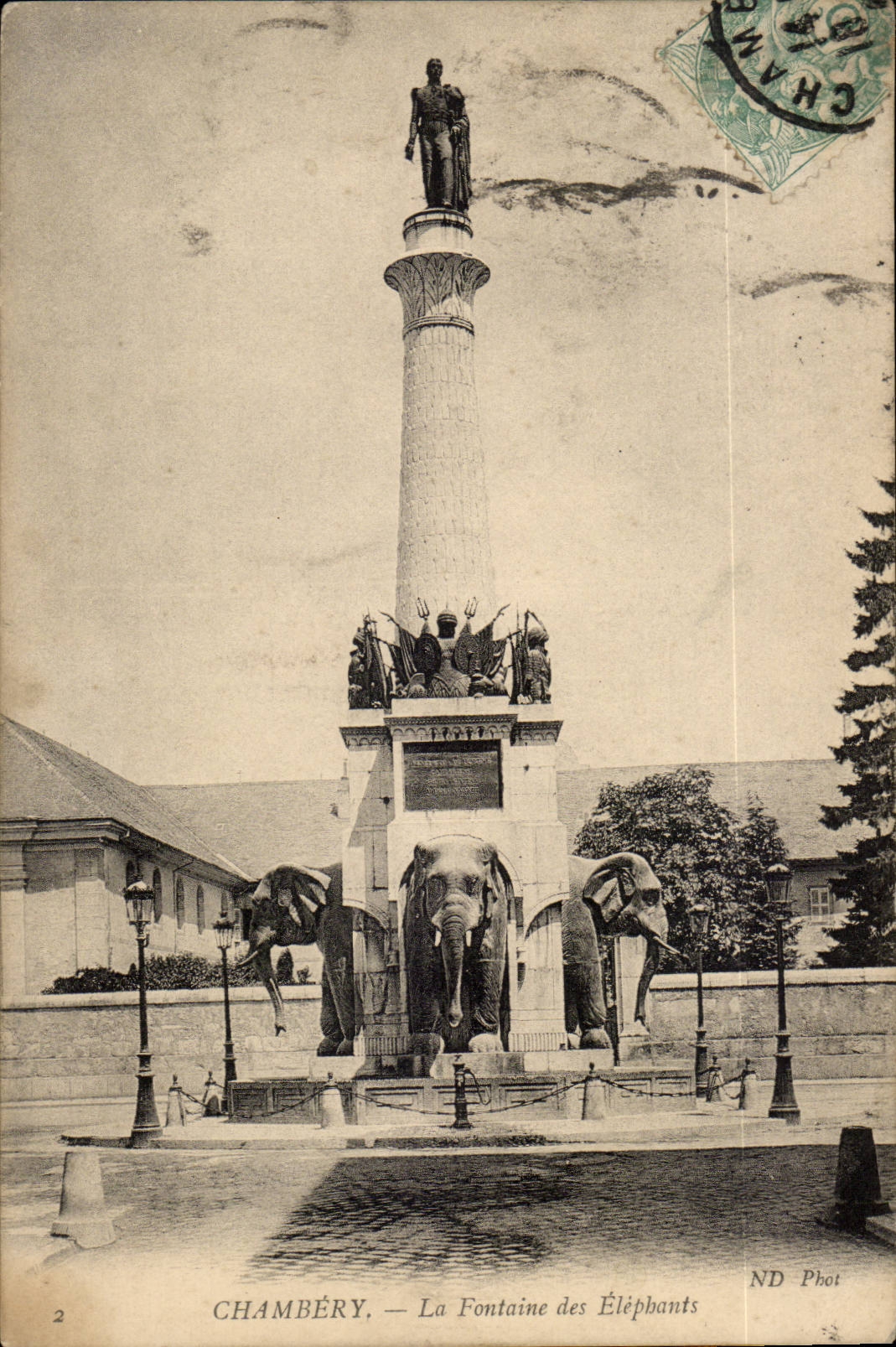 Chambery CPA la fontaine des elephants