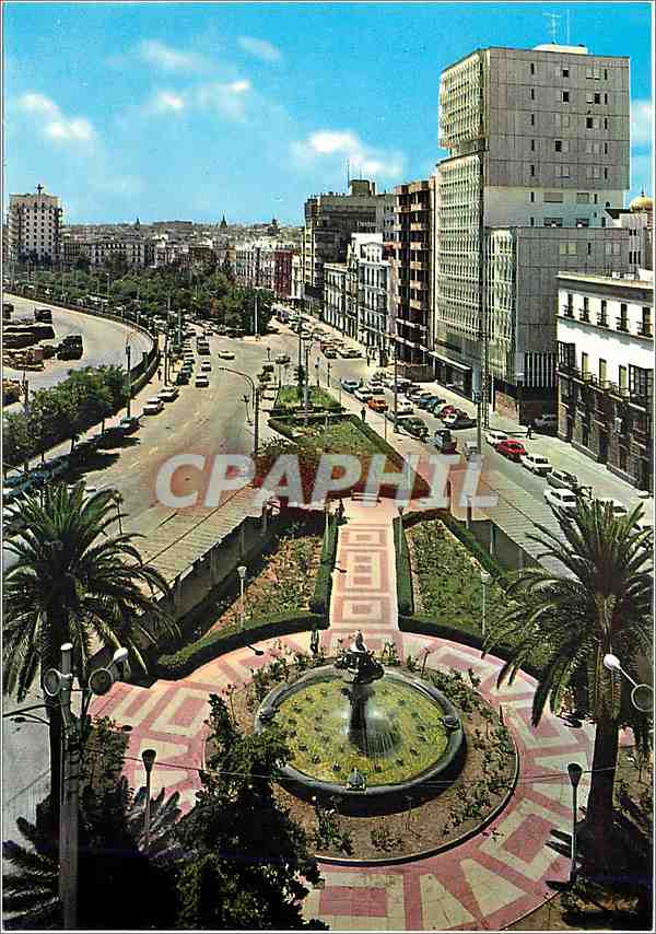 CPM Cadiz Avenues Ramon de Carranza et du Genoralisime