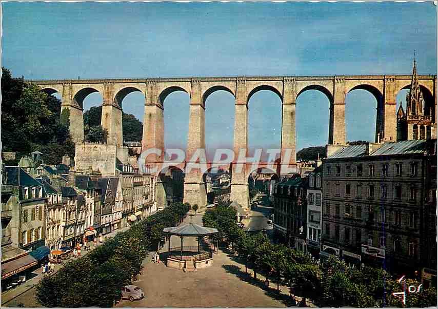 CPM La Bretagne en couleurs Morlaix (Finistere) Le Viaduc (Haut 58 m Long 285 m