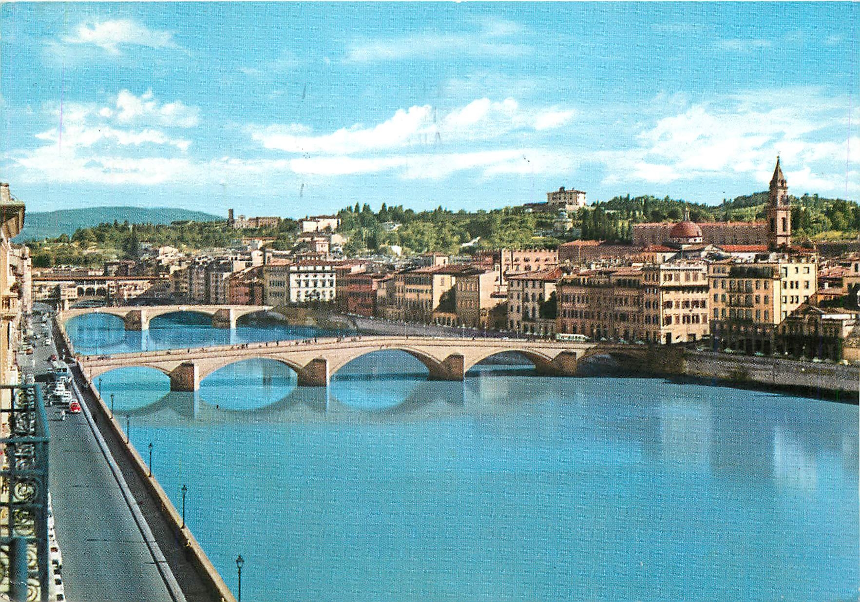 CPM Firenze Vues des Ponts et Colline de SSan Miniato