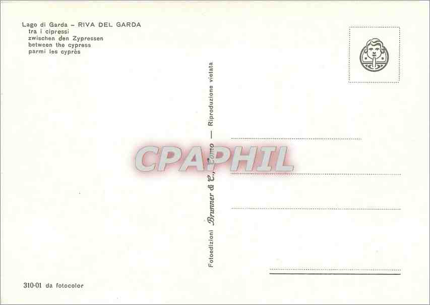 CPM Lago do Garda Riva del Garda Parmi les Cypres — Rückseite