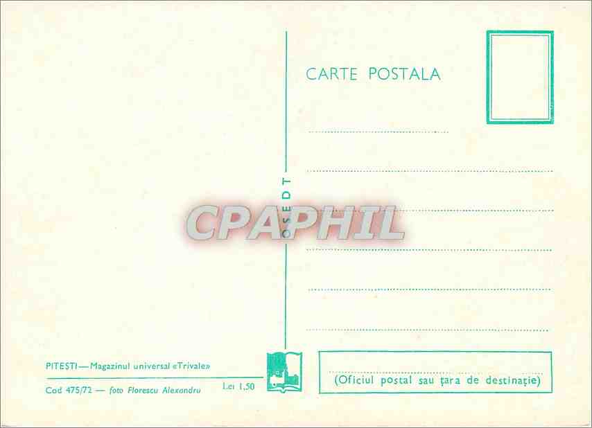 CPM Pitesti Magazinul univesal Trivale — Back