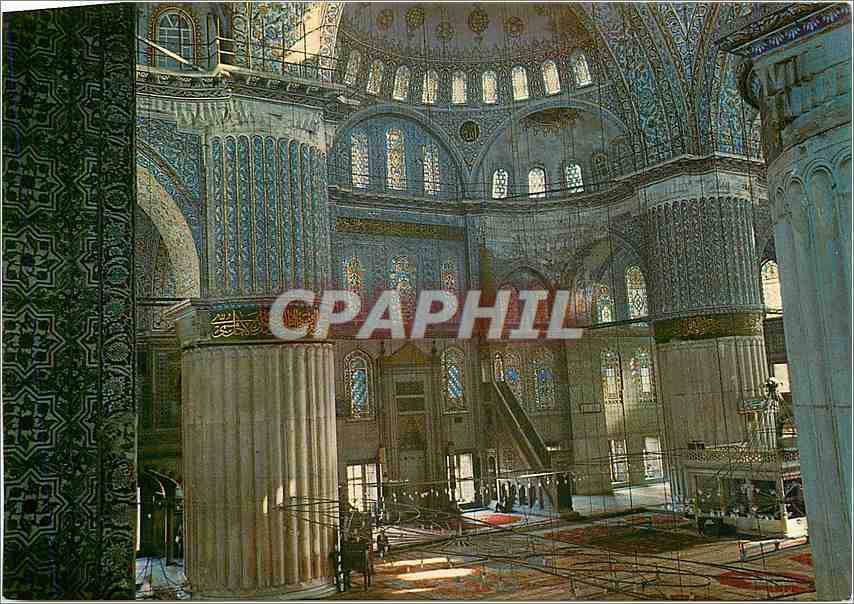 CPM Istanbul Interieur de la mosquee bleue