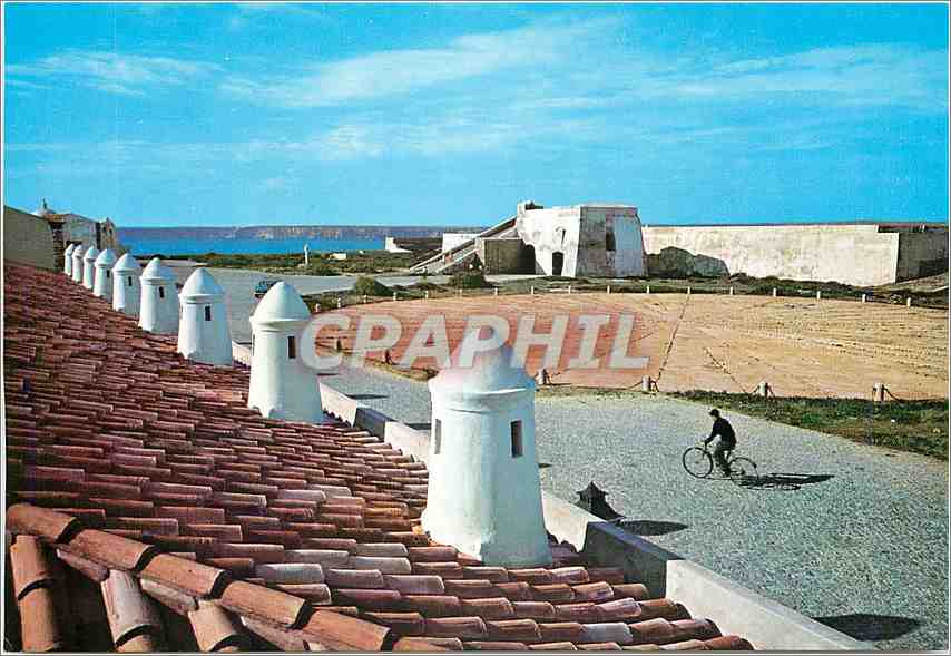 CPM Algarve Portugal Sagres Forteresse et compas de mer