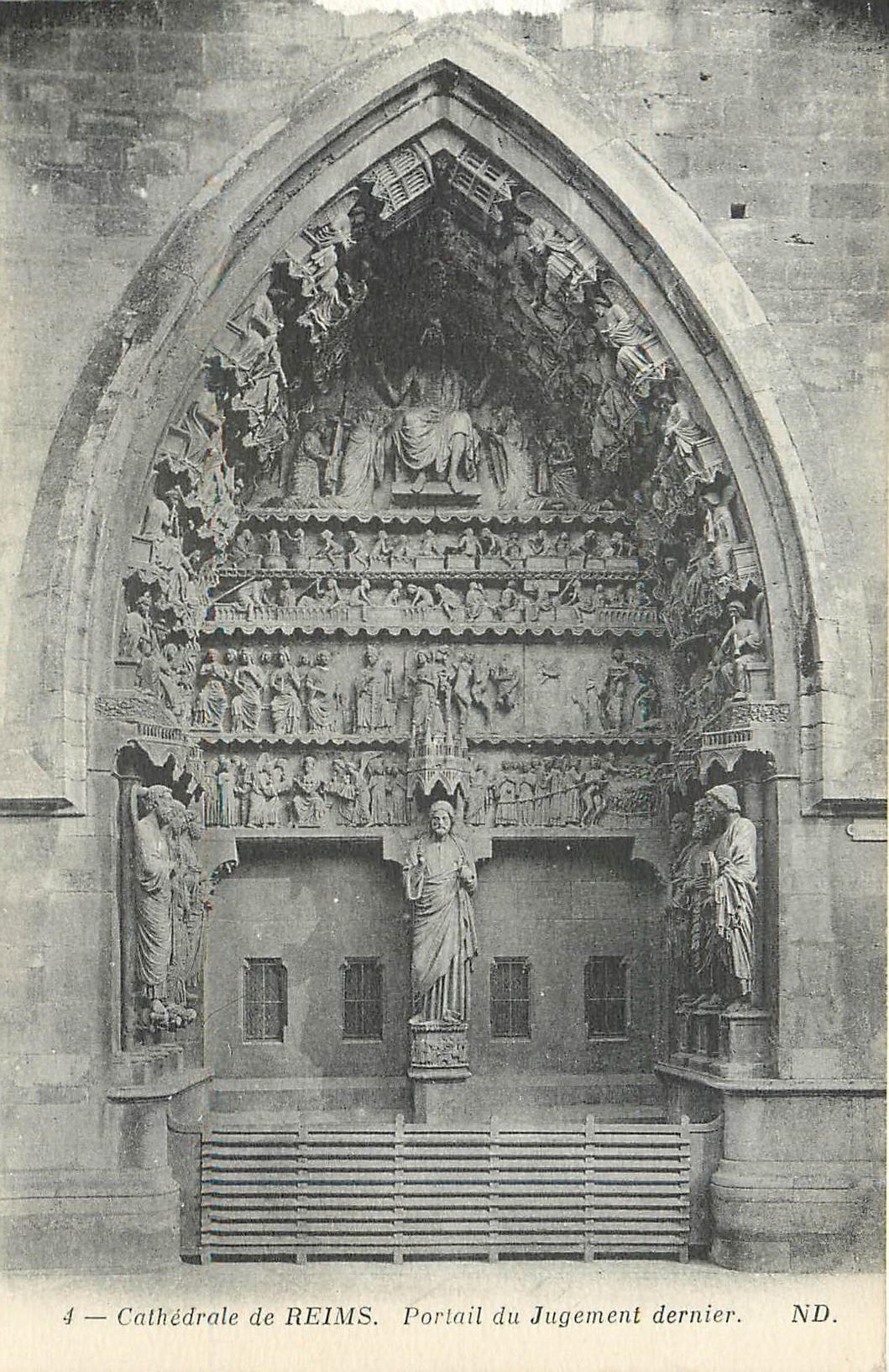 CPA Cathedrale de Reims Portail du Jugement dernier