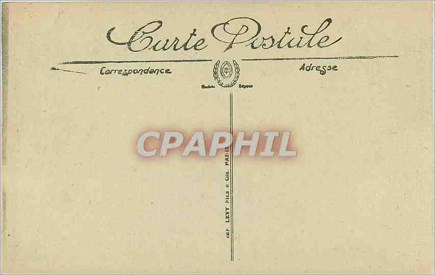 CPA Vittel Jardin francais et casino — Verso