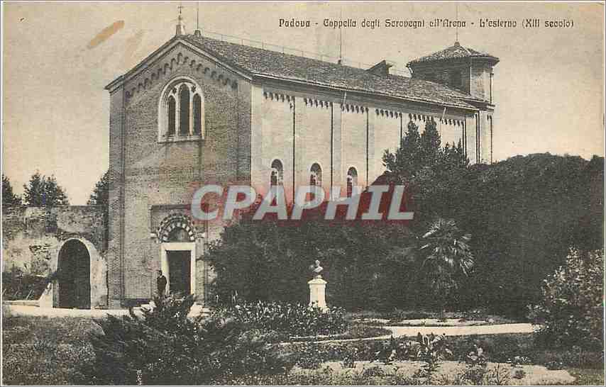 CPA Padova Coppella deglf Scrovegn b'esterno (XIIIs)