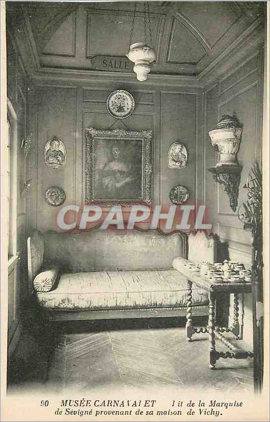 CPA Musee Carnavalet Lit de la Marquise de Sevigne provenant de sa maison de Vichy