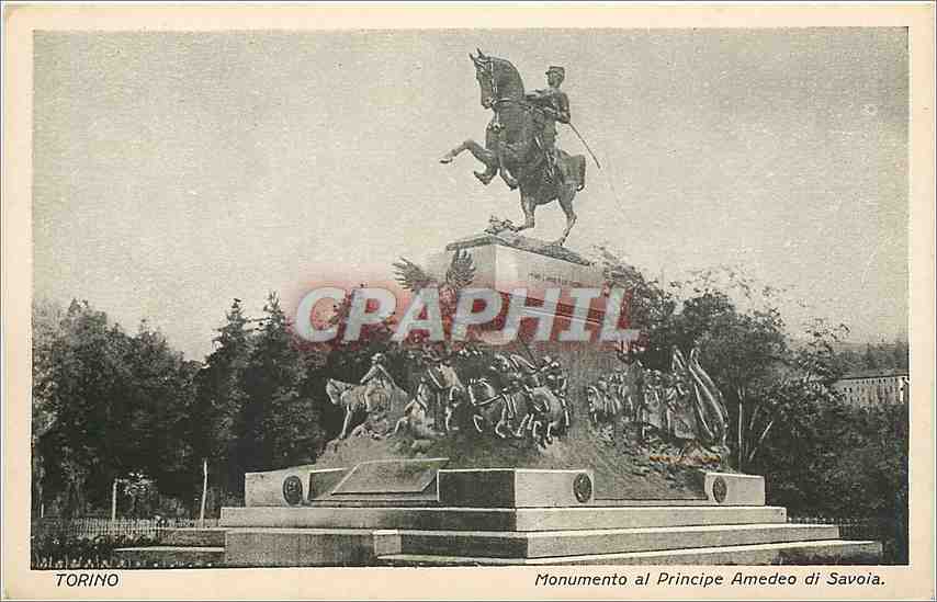 CPA Torino Monumento al Proncipe Amedeo di Savoia