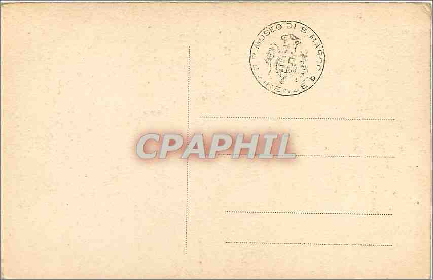 CPA Ritratto di Savonarola Fra Bartolomeo — Rückseite