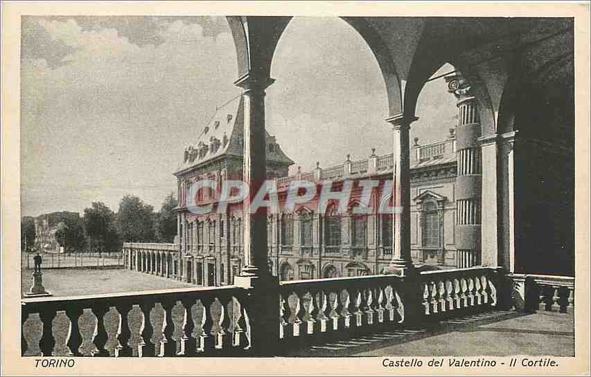 CPA Torino Castello del Valentino Il Cortile