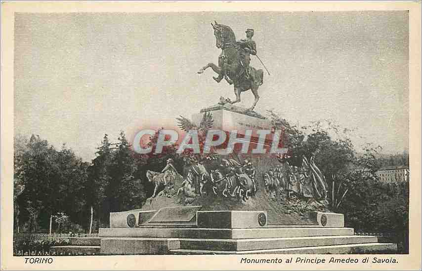 CPA Torino Monumento al Principe Amedeo di Savoia