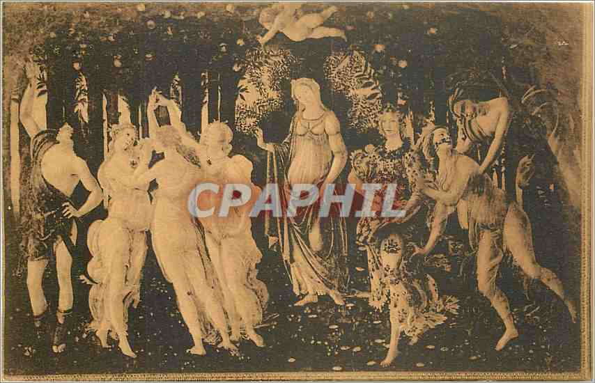 CPA Firenze R Galleria Antica e Moderna Allegoria della Primavera (Botticelli)