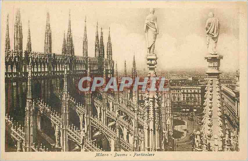 CPA Milano Duomo Particolare