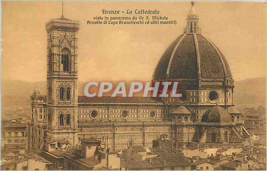 CPA Firenze La Cathedrale Vista in panorama da Or S Michele