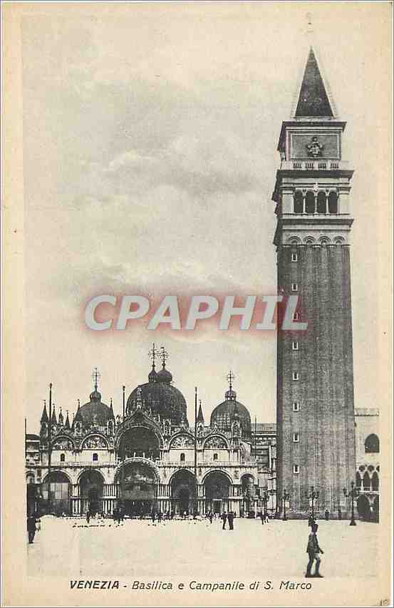 CPA Venezia Basilica e Camanile di S Marco