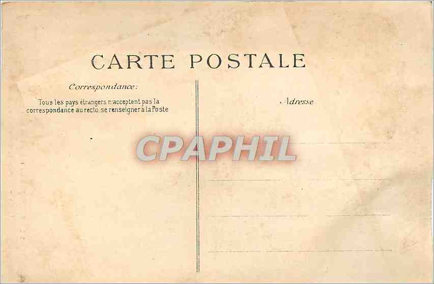CPA Soissons Maison de bois dite des Attaches rue St christophe demolie au XIXe s — Rückseite