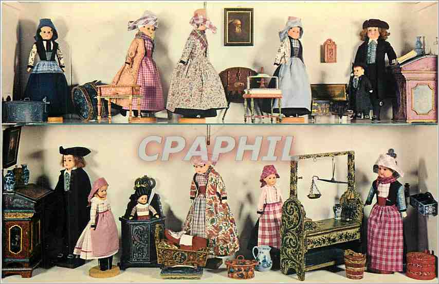 CPM Popen In Klederdracht In Het Museum te Hindeloopen Folklore