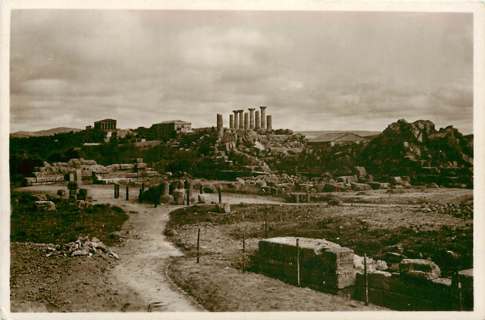 CPA Agrigento Panorama dei templi dal Tempio di Giove