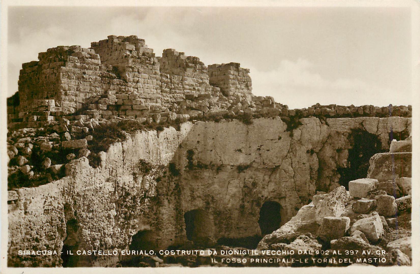 CPA Siracusa Il Castello Castruiro Da Diongi Vecchio dal