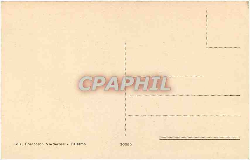 CPA Palermo Museo Nazionale Guinono Giove melopa di Selinunte — Rückseite
