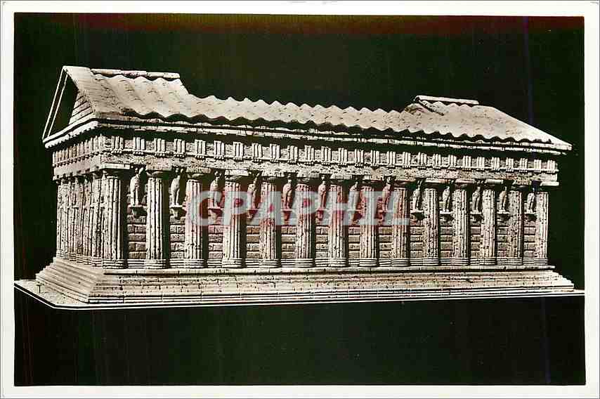 CPA Agrigento Recosntruction of the Temple of Zeus (Model in the Museo Civico)