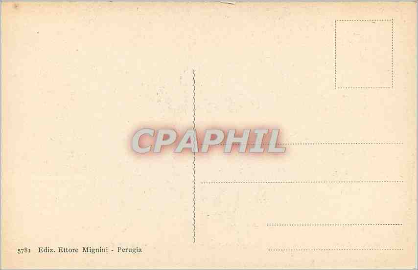CPA Perugia Gruppi di Angeli misicanti S Bernardino — Rückseite