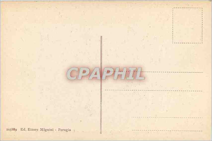 CPA Perugia Particolare della Facciata di S Bernardino S Bernardino in Gloria — Rückseite