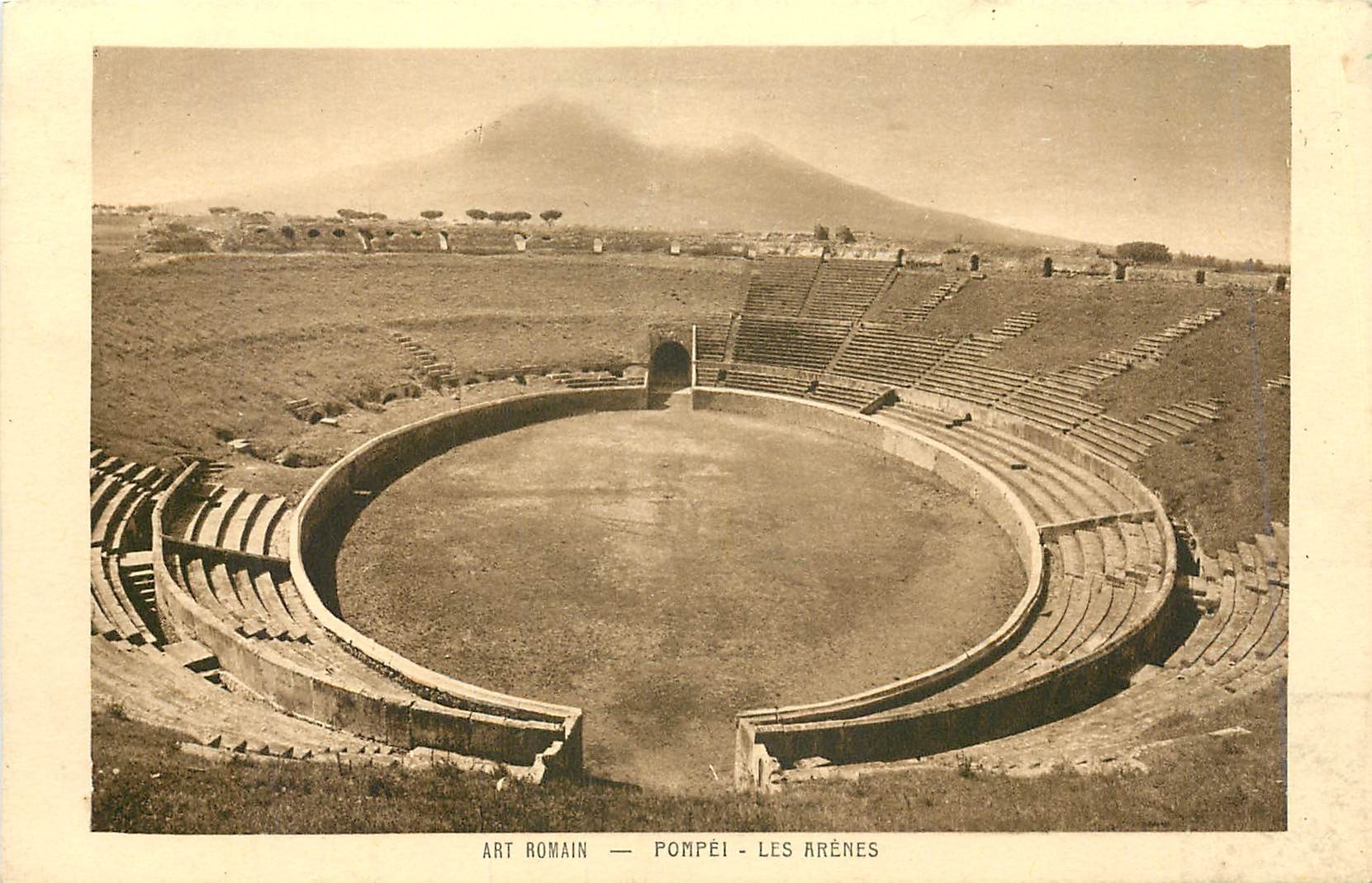 CPA Art Romain Pompei Les Arenes