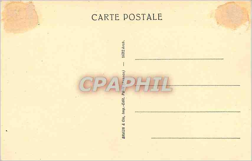 CPA Art Romain Pompei Les Arenes — Rückseite