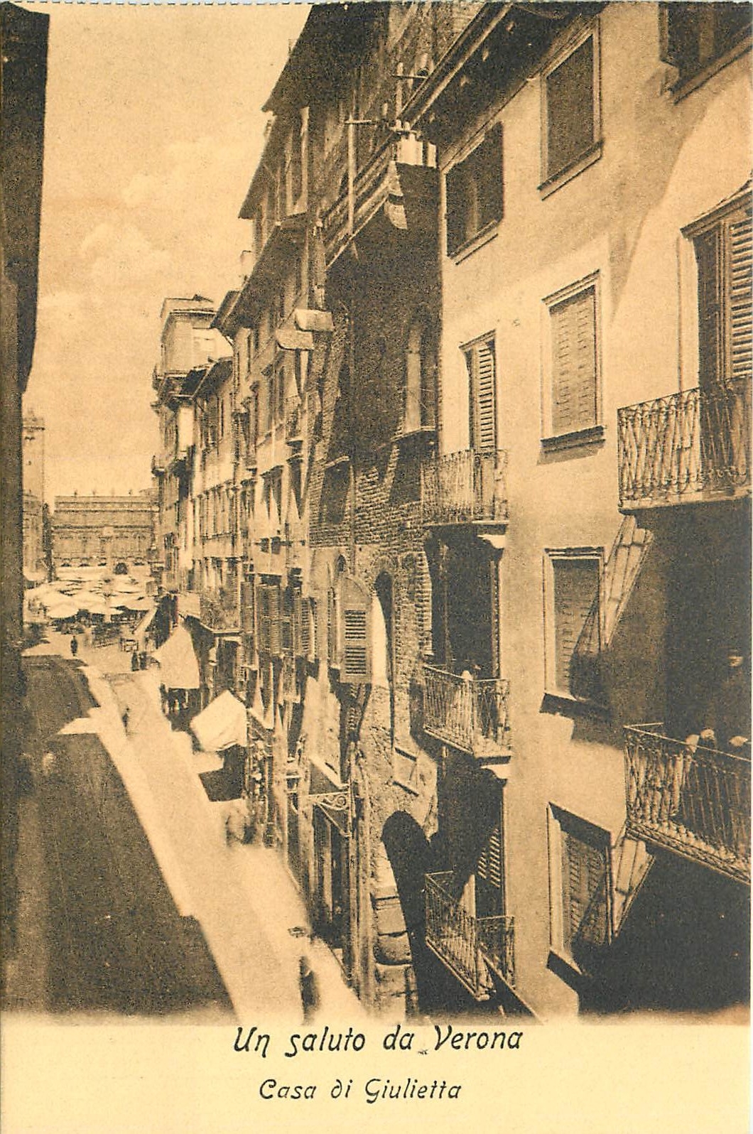 CPA Un Saluto da Verona Casa di Guilietta