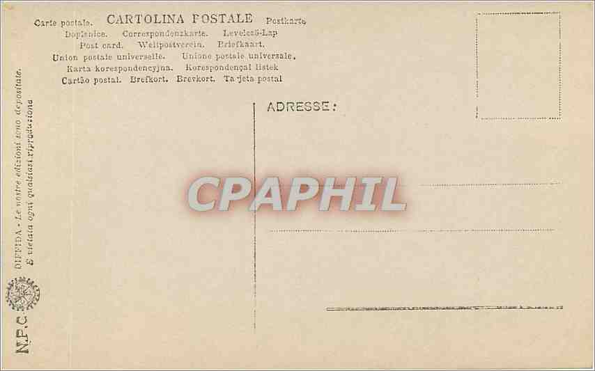 CPA Roma Sacristia di S Pietro Angelo con Tamburro Melozzo da Foril — Rückseite