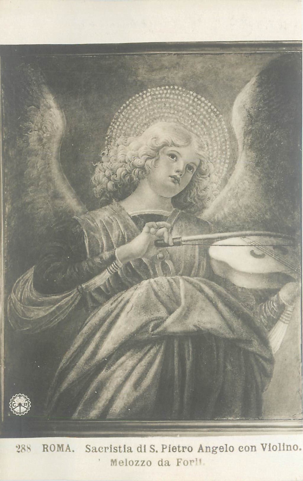 CPA Roma Sacritia di S Pierro Angelo con Violino Melozzo da Forti