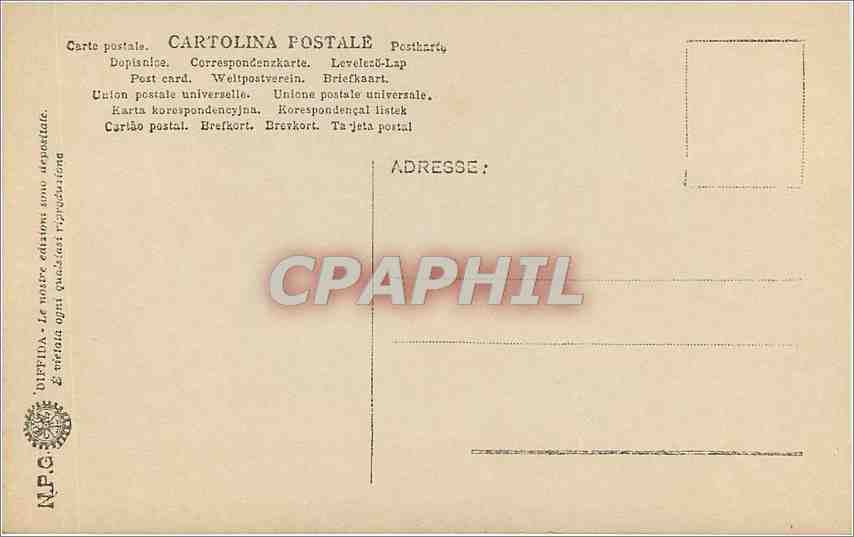 CPA Roma Sacritia di S Pierro Angelo con Violino Melozzo da Forti — Rückseite
