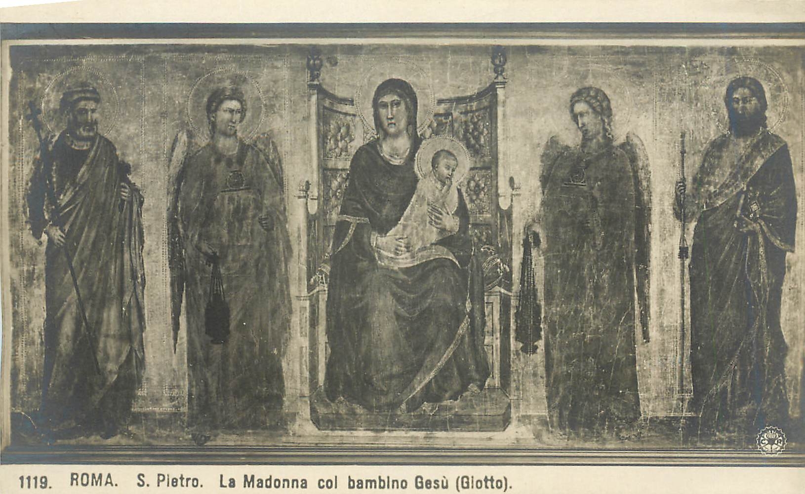 CPA Roma S Piettro La Madonna col bambino Gesu (Giotto)