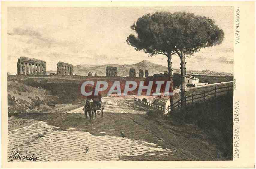 CPA Campagna Romana Via Appia Nuova